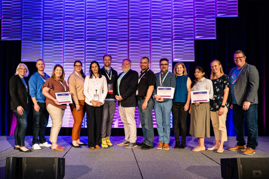 A group photo of the 2023 Community Award winners.